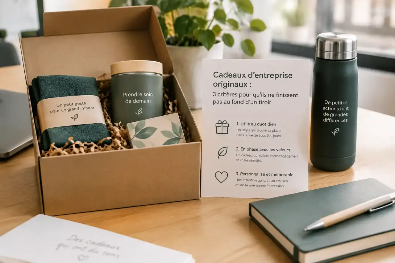 Cadeaux d'entreprise originaux : 3 critères pour qu'ils ne finissent pas au fond d'un tiroir