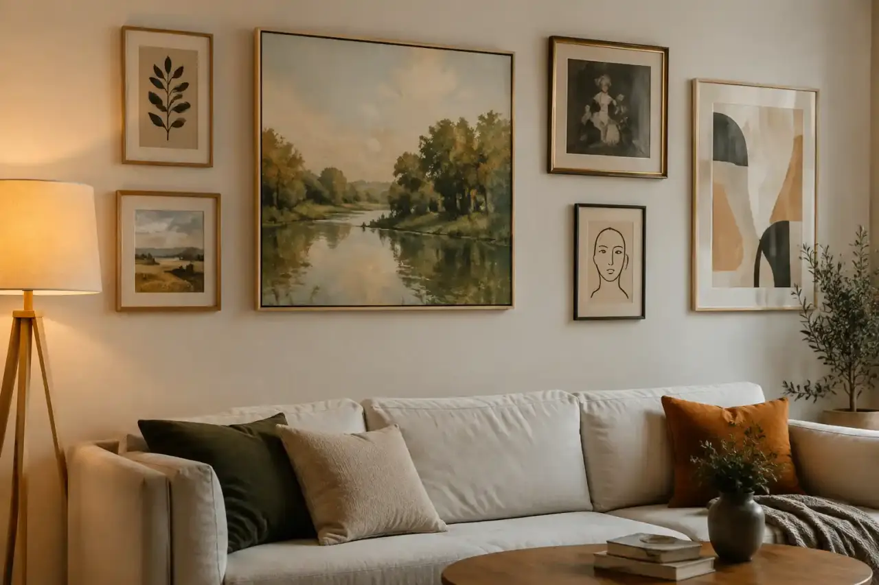 Toiles et tableaux déco : un mur habillé, pas une pièce surchargée