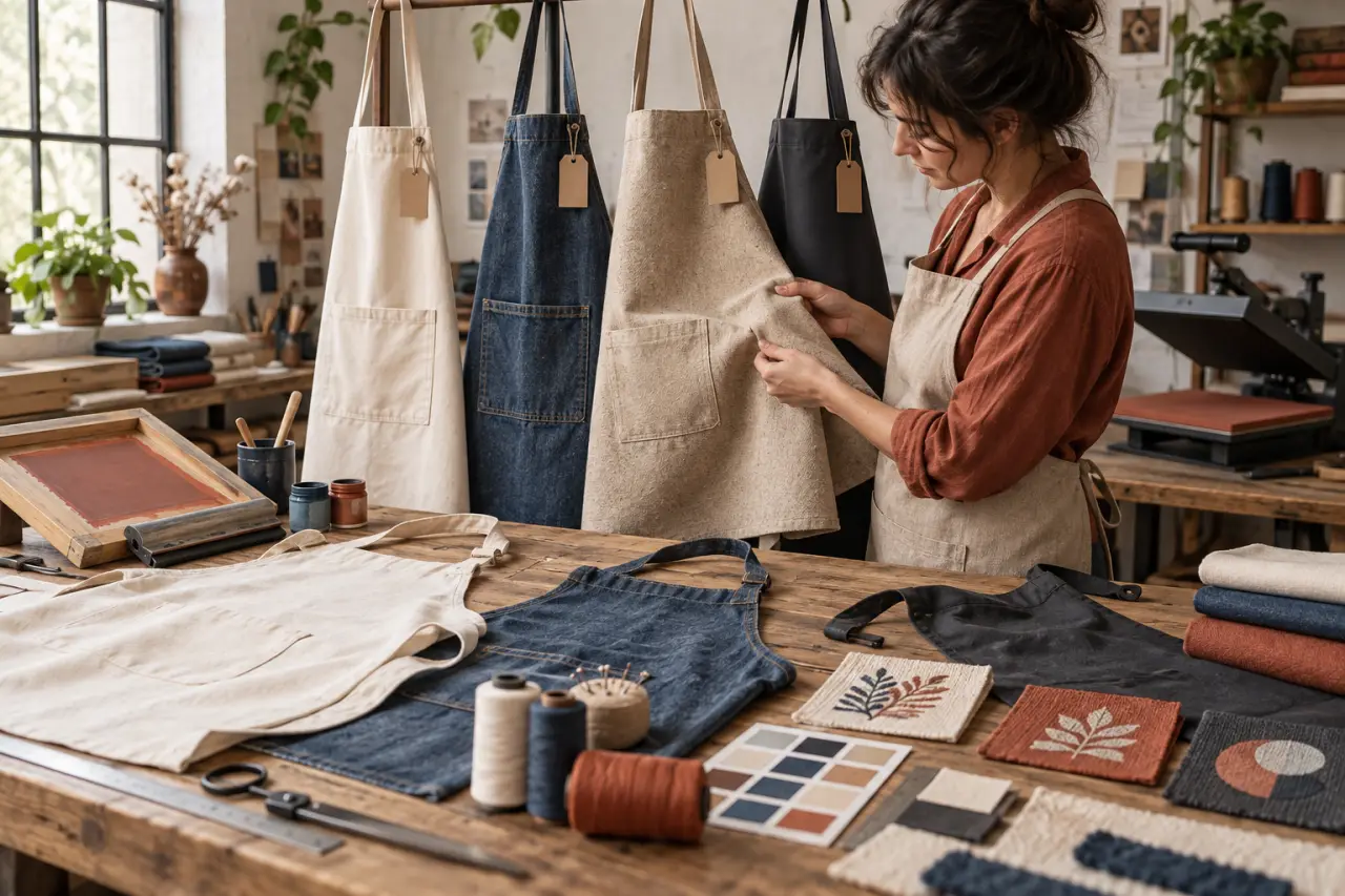 Personnaliser un tablier : choisir le bon support avant le bon marquage