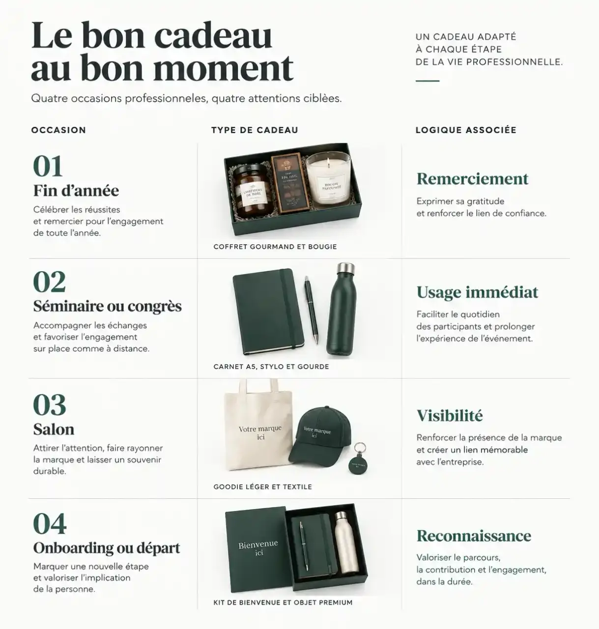 Cadeaux d'entreprise originaux : quel type de cadeau choisir selon l'occasion professionnelle